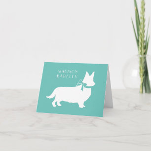 Corgi Chien Pembroke Welsh Note Card