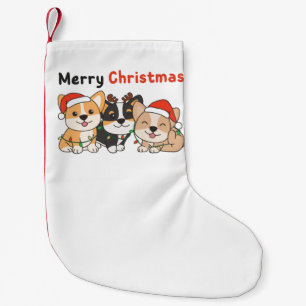 Corgi Christmas Animals Cute Dogs Merry Christmas Small Christmas Stocking