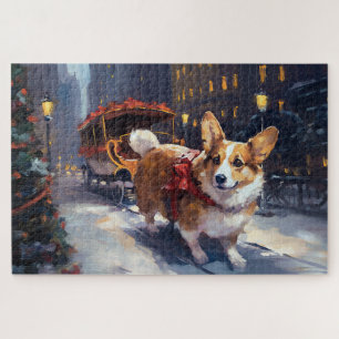 Corgi Christmas Festive Season Jigsaw Puzzle