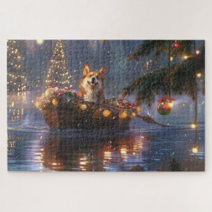 Corgi Christmas Festive Voyage Jigsaw Puzzle