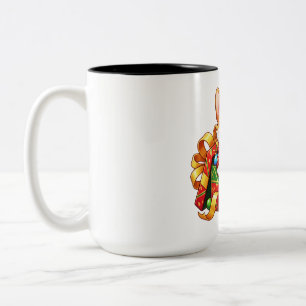 Corgi Christmas Gift Pile Two-Tone Coffee Mug