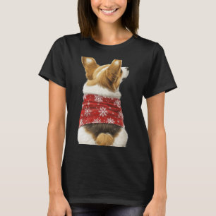 Corgi Christmas Lights Dog Lover Xmas Pajama Pullo T-Shirt