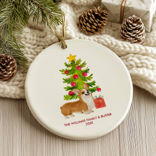 Corgi Christmas Ornament