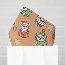 Corgi Christmas Tissue Paper