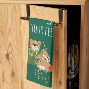 Corgi Christmas Towel