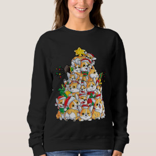 Corgi Christmas Tree Dog Santa Merry Corgmas Xmas Sweatshirt
