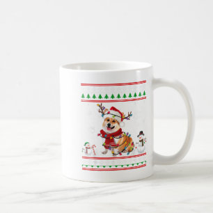 Corgi Christmas Ugly Sweater Funny Dog Lover Xmas  Coffee Mug
