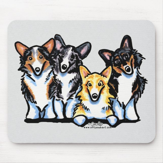 Corgi Clan Mouse Pad (Front)