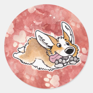 Corgi Classic Round Sticker