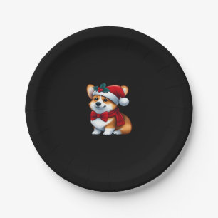 Corgi Claus A Pawsitively Merry Christmas Classic Paper Plate