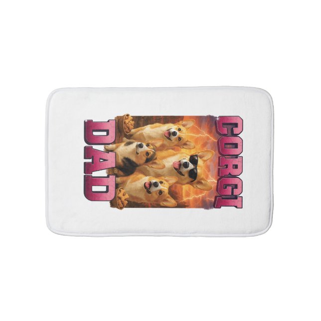 Corgi Copy Copy Copy Bath Mat (Front)