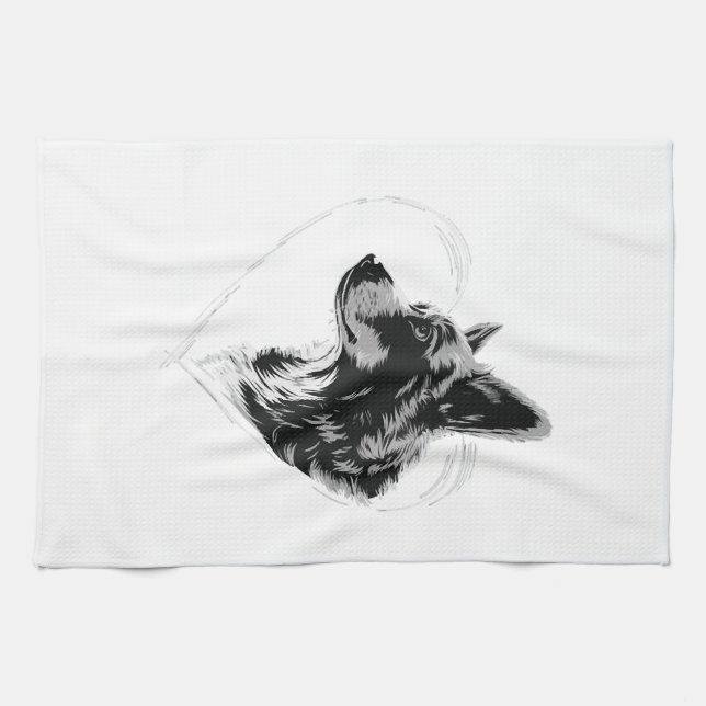 Corgi Copy Copy Copy Copy Kitchen Towel (Horizontal)