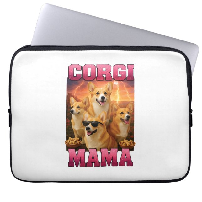 Corgi Copy Copy Laptop Sleeve (Front)