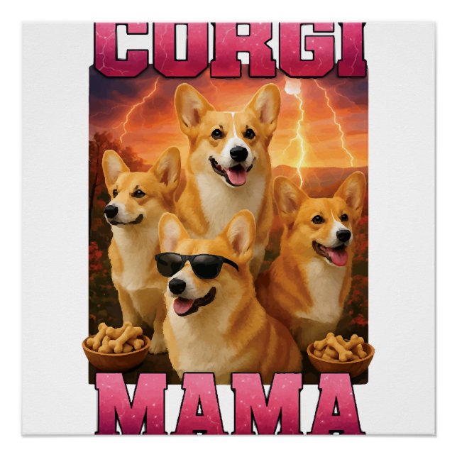 Corgi Copy Copy Poster (Front)