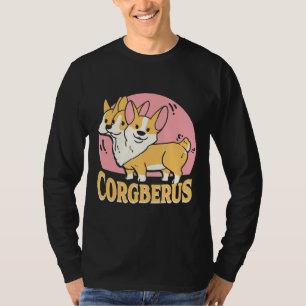 Corgi Corgberus Short Dog Pun T-Shirt