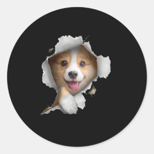 Corgi Corgi Corgi Owner Corgi Classic Round Sticker