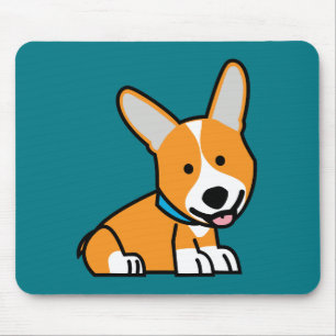 Corgi Corgis dog puppy doggy happy Pembroke Welsh Mouse Pad