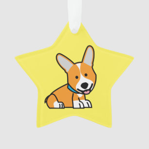 Corgi Corgis dog puppy doggy happy Pembroke Welsh Ornament