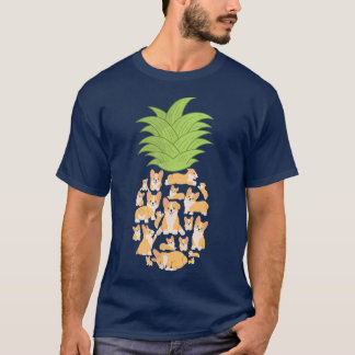 Corgi Corgis Pineapple Dog Lover T-Shirt