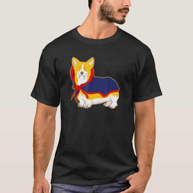 Corgi Costume Vampire T-Shirt (Front)