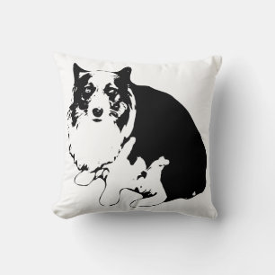Corgi Couch Companion Throw Pillow