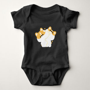 Corgi Couple Baby Bodysuit