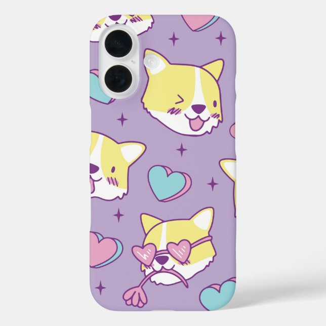 Corgi Crush Heart Eyes Case-Mate iPhone Case (Back)