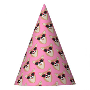 Corgi Cute Girly Party Hat