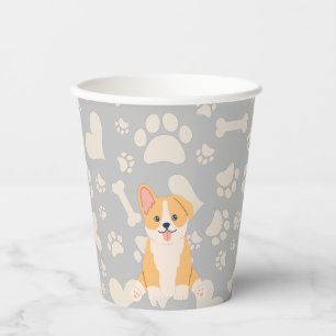 Corgi Cute Paper Cups