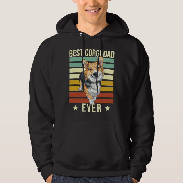 Corgi Dad Best Corgi Ever Hoodie (Front)