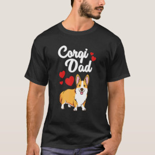 Corgi Dad For Men Cool Pembroke Welsh Corgi Dog T-Shirt