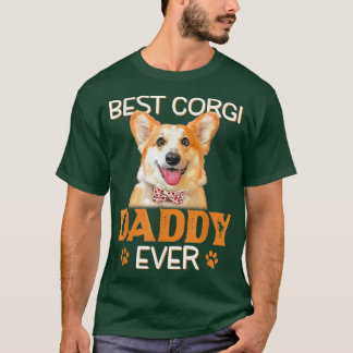 Corgi Dad Funny Fathers Day Dog Lover Best  T-Shirt