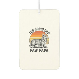 Corgi Dad Shirt Vintage Sunset Dog Papa Gift_1 Air Freshener