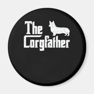 Corgi Dad the Corgfather Funny Corgi Lover Shirt G Magnet