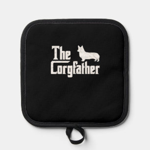 Corgi Dad the Corgfather Funny Corgi Lover Shirt G Pot Holder