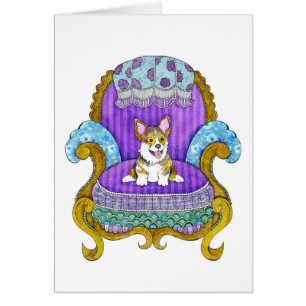 Corgi dans la chaise