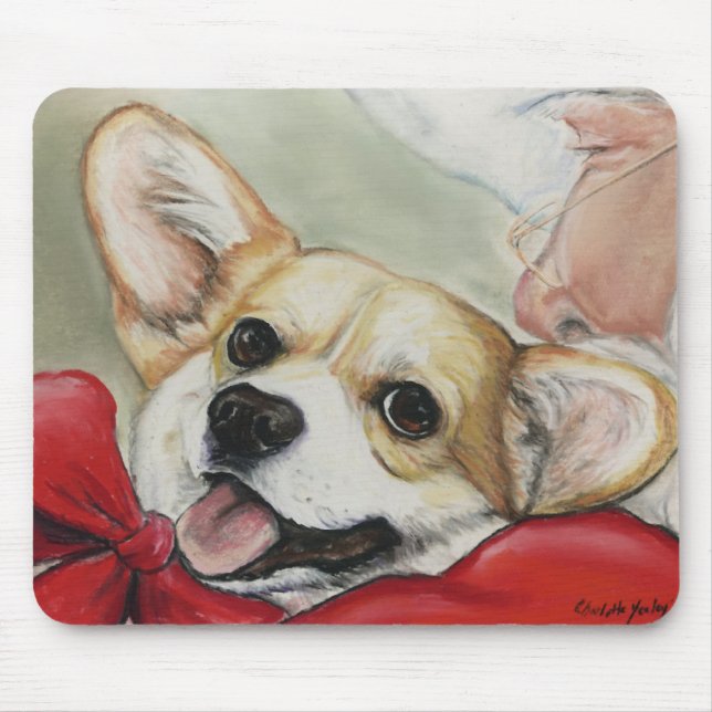 Corgi de Gallois de Pembroke et tapis de souris de (Devant)