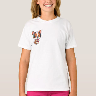 Corgi DJ Music Soda Sipper Kids T-Shirt