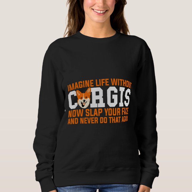 Corgi Dog  1042 Sweatshirt (Front)