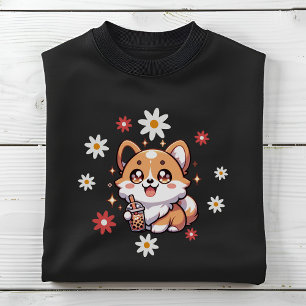 Corgi Dog Boba Tea Bubble Tea Lovers Sweatshirt