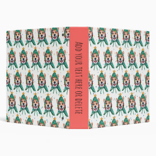 Corgi Dog Breed Christmas Binder