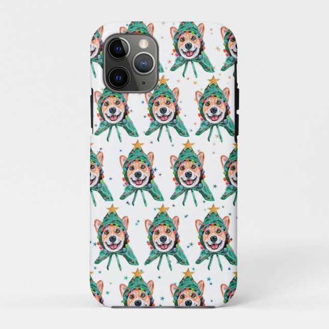 Corgi Dog Breed Christmas Case-Mate iPhone Case (Back)