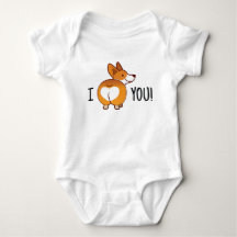 Corgi Dog Butt Babysuit