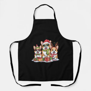 Corgi Dog Christmas Mom Dog Lover Holiday Gift Apron