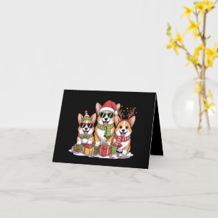 Corgi Dog Christmas Mom Dog Lover Holiday Gift Card