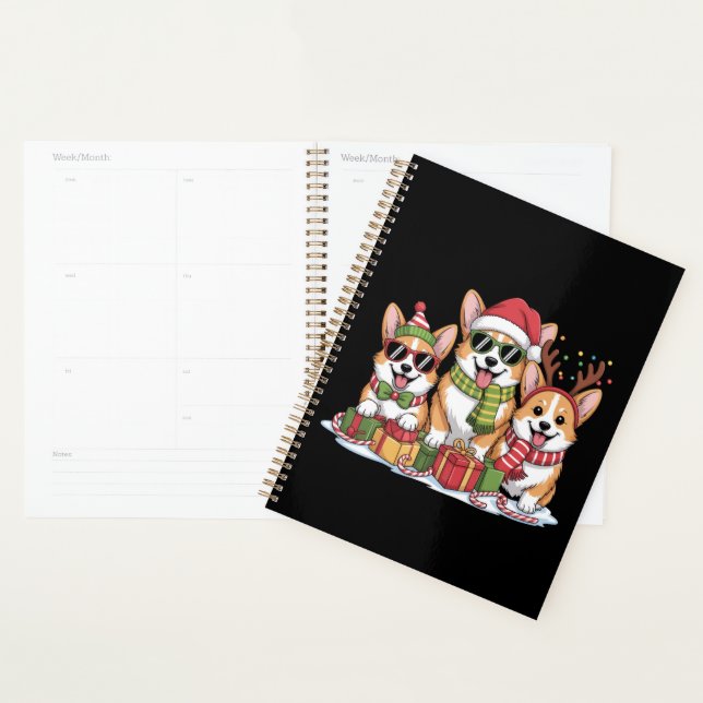 Corgi Dog Christmas Mom Dog Lover Holiday Gift Planner (Display)