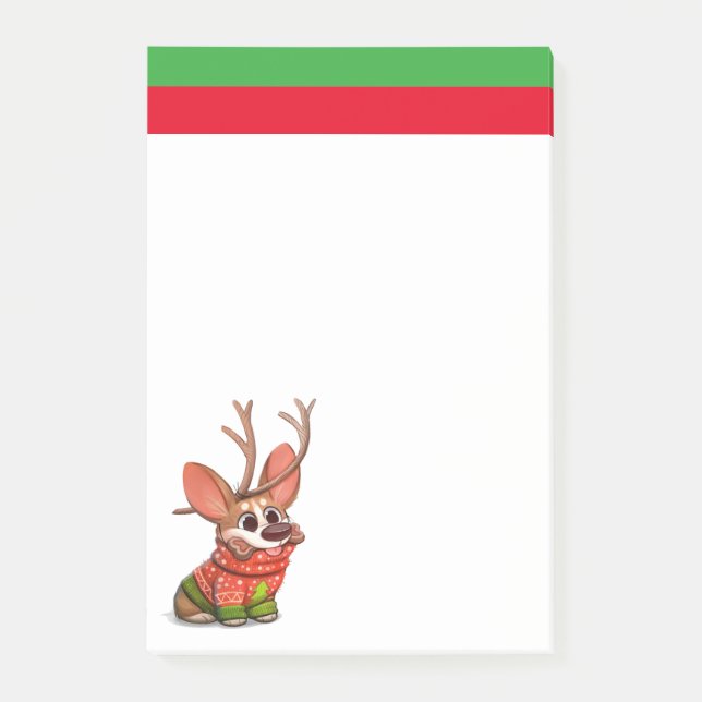 Corgi Dog Christmas Notes (Front)