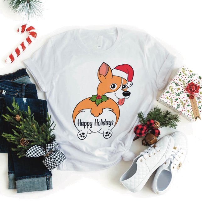 Corgi Dog Christmas  T-Shirt (Creator Uploaded)