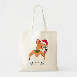 Corgi Dog Christmas Tote Bag
