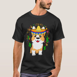 Corgi Dog Cinco De Mayo Th Of May Celebration T-Shirt